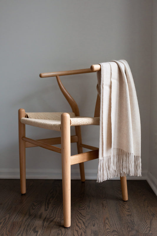 Encanto Alpaca Throw - Alabaster