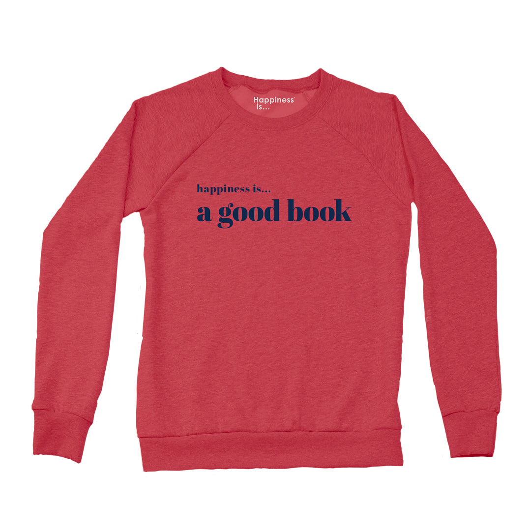 Women's Good Book Crew Sweatshirt, Chili