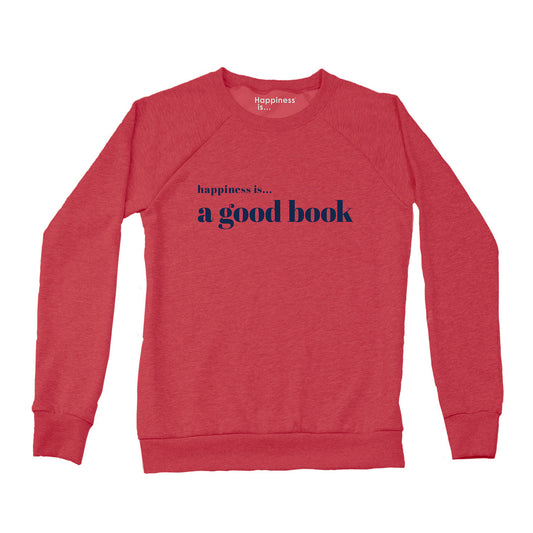 Women's Good Book Crew Sweatshirt, Chili
