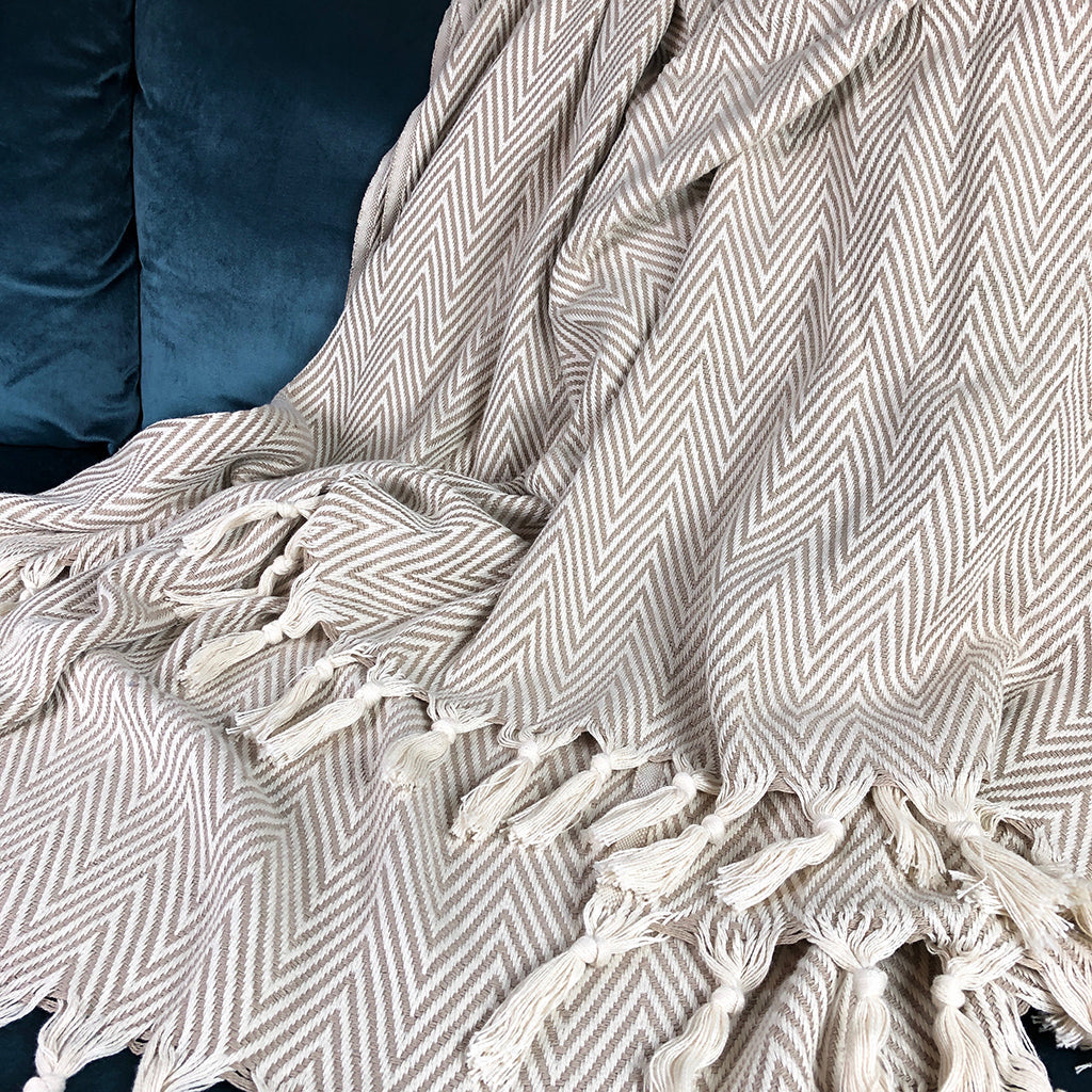 Chunky Chevron Turkish Throw