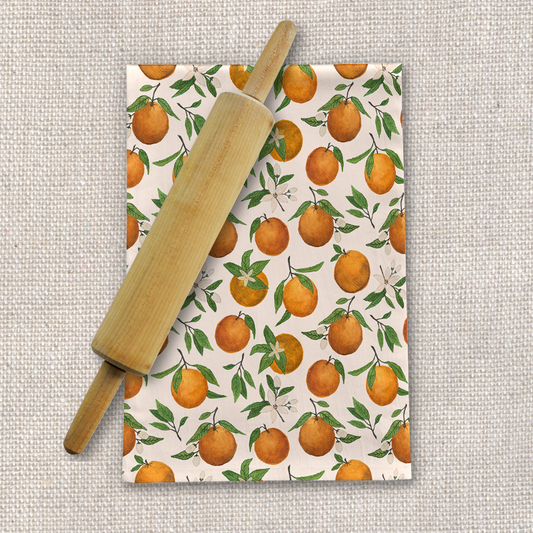 Orange Blossom Tea Towel