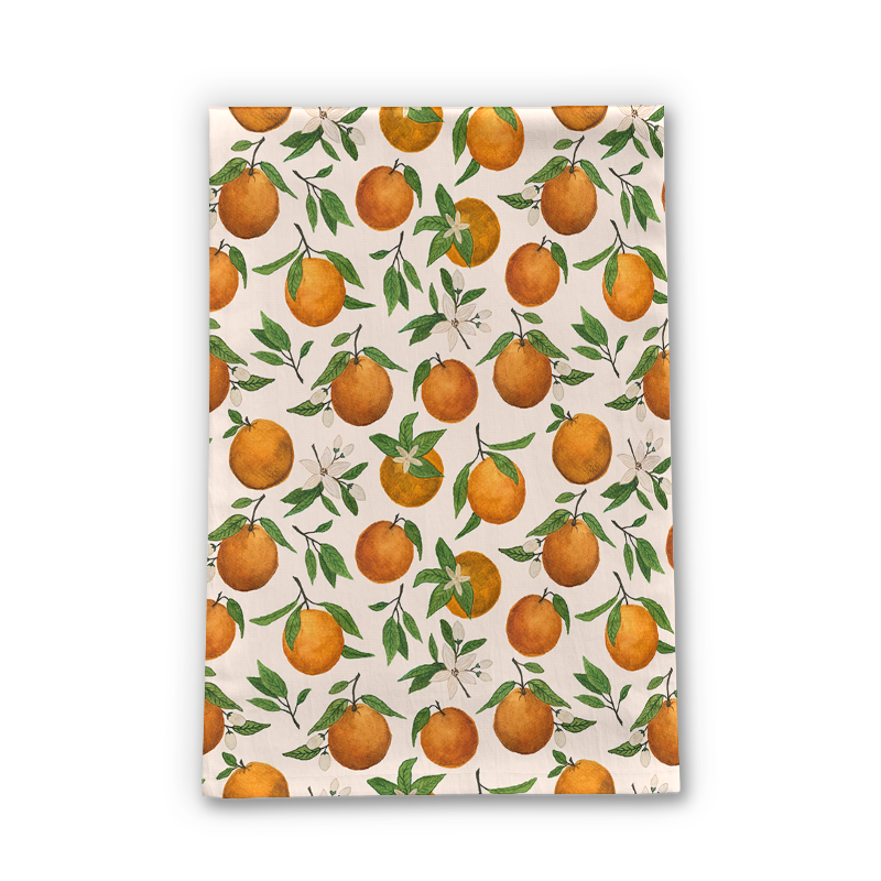 Orange Blossom Tea Towel